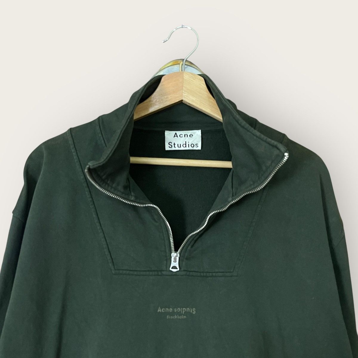 Acne Studios Acne Studios Stockholm Half Zip Sweatshirt Size US M / EU 48-50 / 2 - 4 Thumbnail