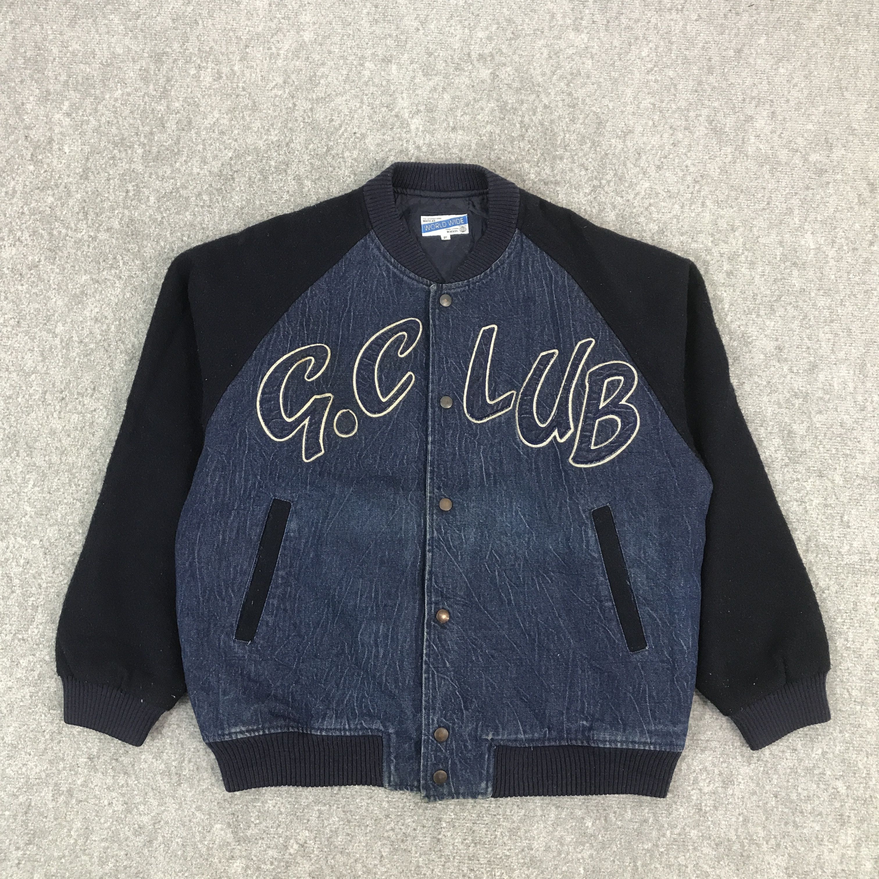 Japanese Brand 2000s GC.LUB DENIM SNAP BUTTON JACKET Size US XL / EU 56 / 4 - 1 Thumbnail