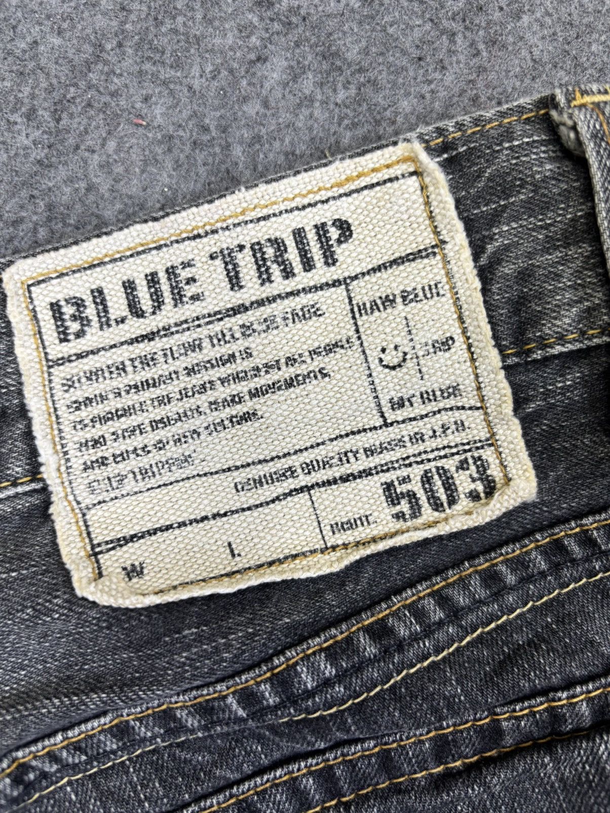 Edwin Edwin Black Wash Raw Fades Straight Denim K32 Size US 35 - 11 Thumbnail