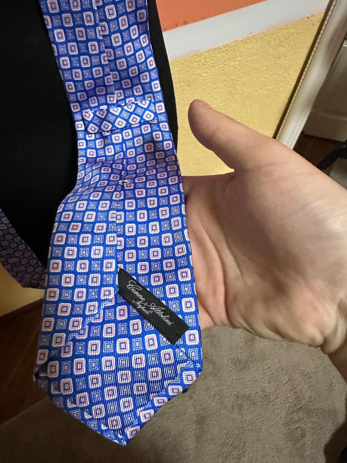 Cesare Attolini Cesare Attolini Silk Tie Purple Size ONE SIZE - 6 Thumbnail