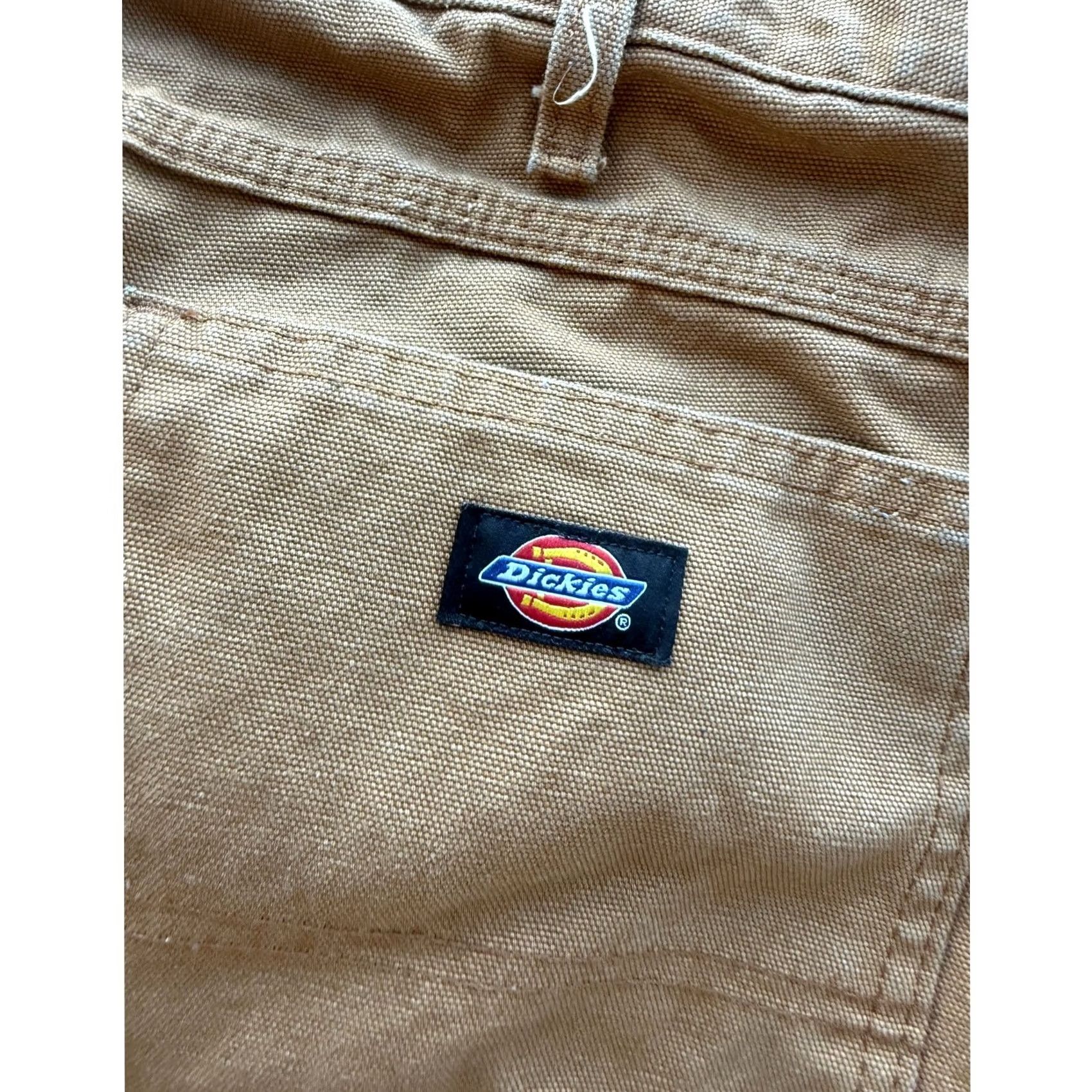 Dickies VINTAGE Dickies Workwear Khaki Carpenter Baggy Pants Men 40x30 Men's 40 30 Beige Ankle JeansTrousers (adapted as Pants) Size US 40 / EU 56 - 3 Thumbnail