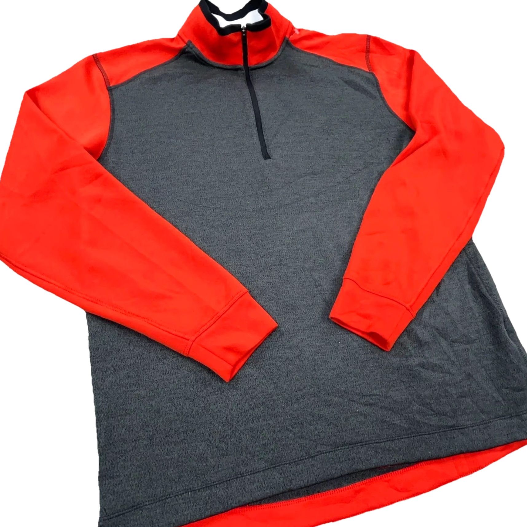 Nike Nike Sweatshirt Men M Red Gray Pullover Dri Fit Performance 1/4 Zip Logo Zipper Golf Nike Golf Crewneck Sweater Size US M / EU 48-50 / 2 - 2 Thumbnail