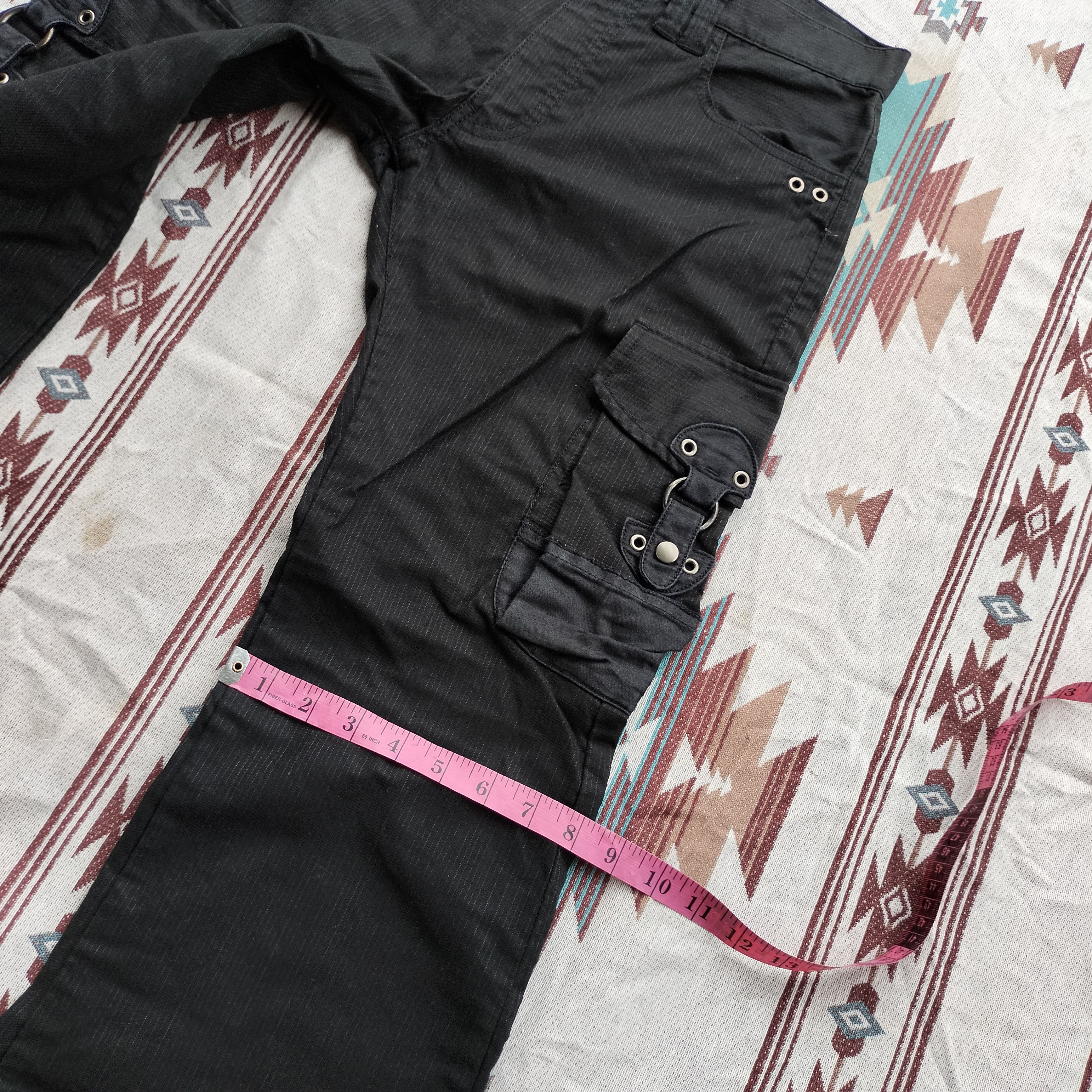 Tornado Mart Difference japan black flare cargo pants Size US 31 - 12 Thumbnail