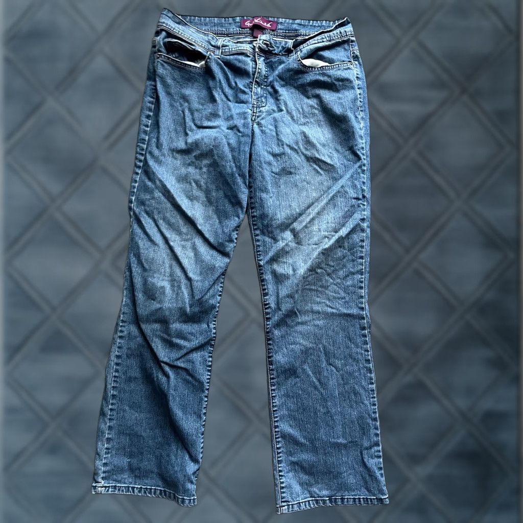 Gloria Vanderbilt Gloria Vanderbilt Jeans Womens Size 12 Blue Straight Leg Amanda Flap Pocket Denim Size 34" / US 12 / IT 48 - 1 Thumbnail