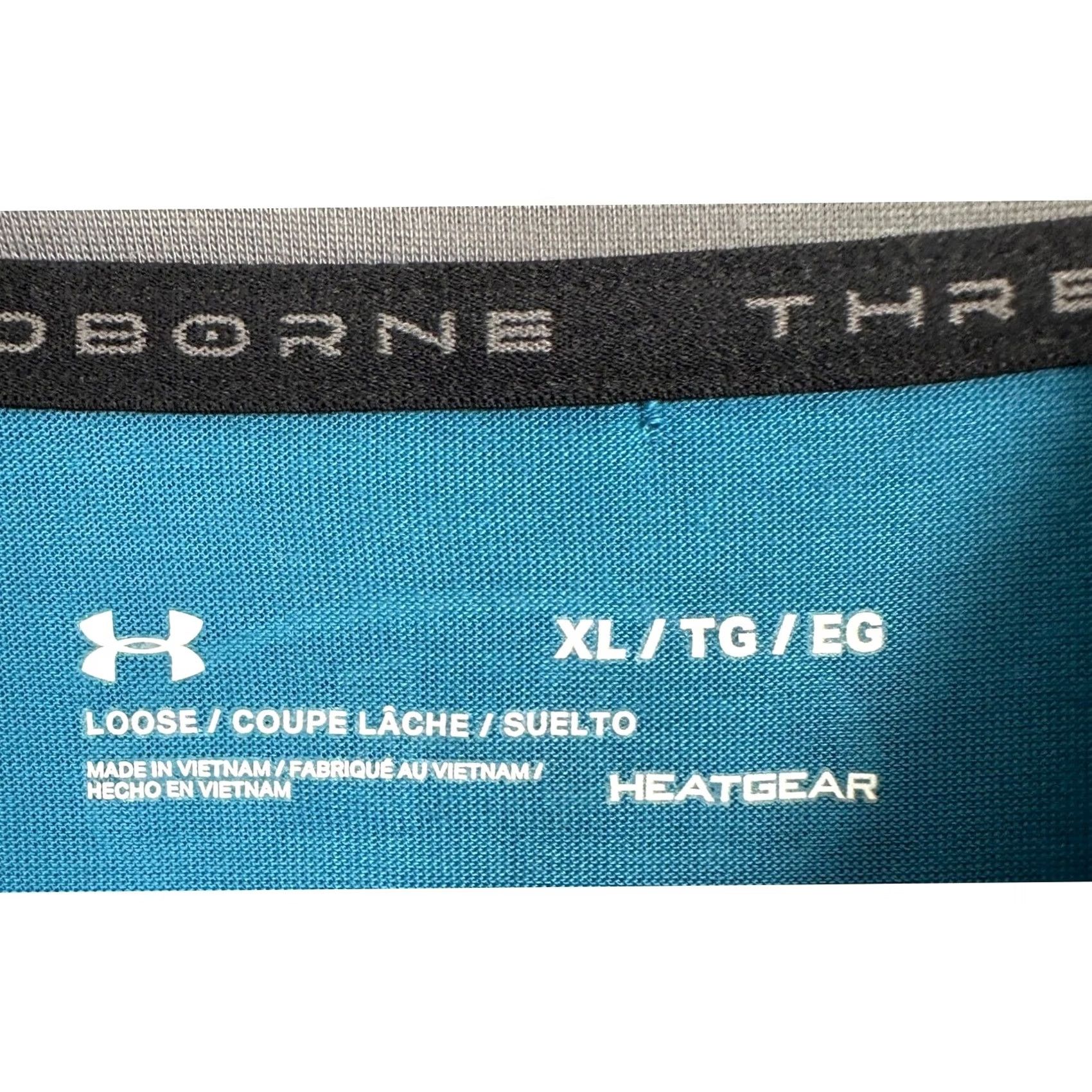 Under Armour Under Armour HeatGear Shirt Mens XL Blue Loose Quarter Zip Pullover Size US XL / EU 56 / 4 - 4 Thumbnail