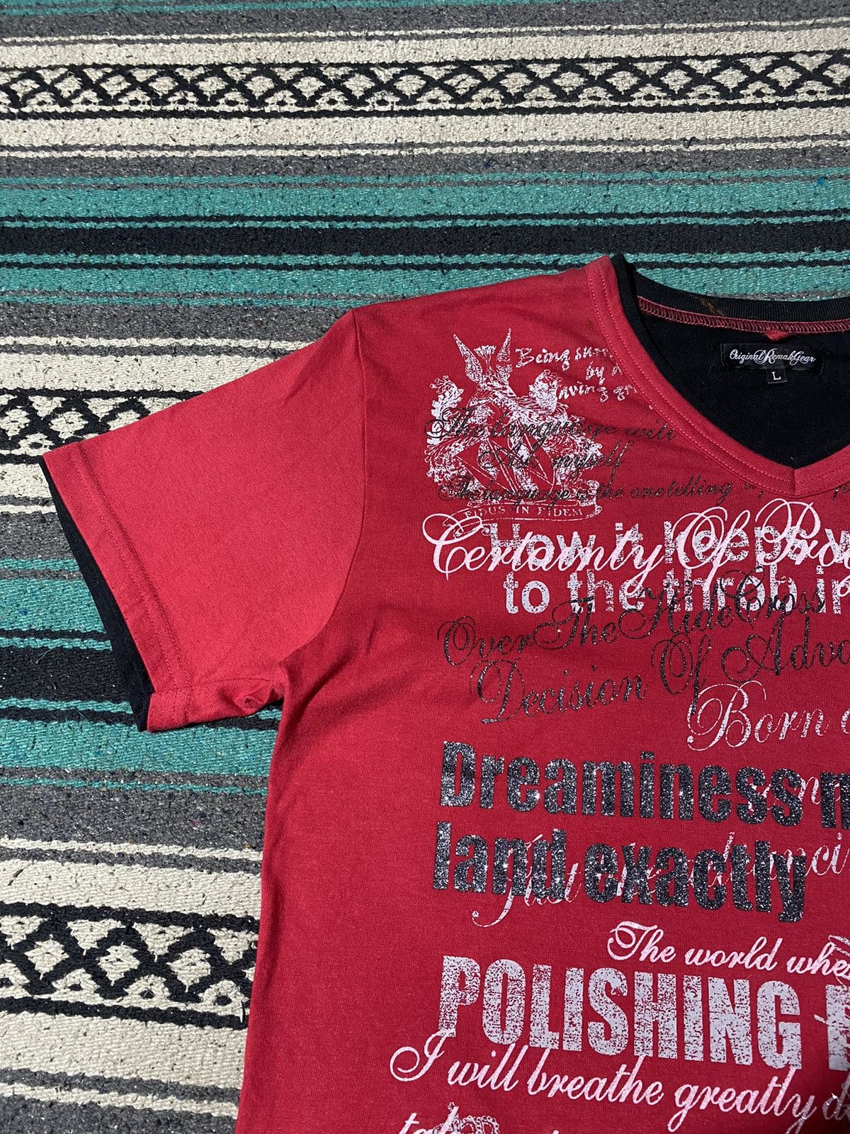 If Six Was Nine 2000s OriginRemahGear - Vkei Poem Shirt Size US L / EU 52-54 / 3 - 3 Thumbnail