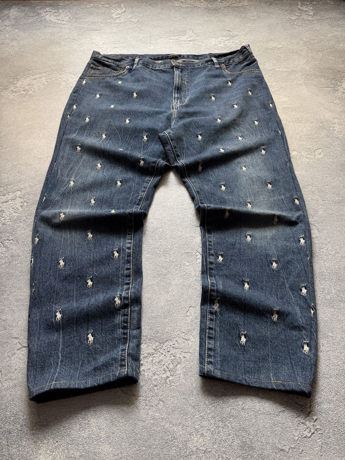 Vintage Polo Ralph Lauren Monogram Jeans Men's