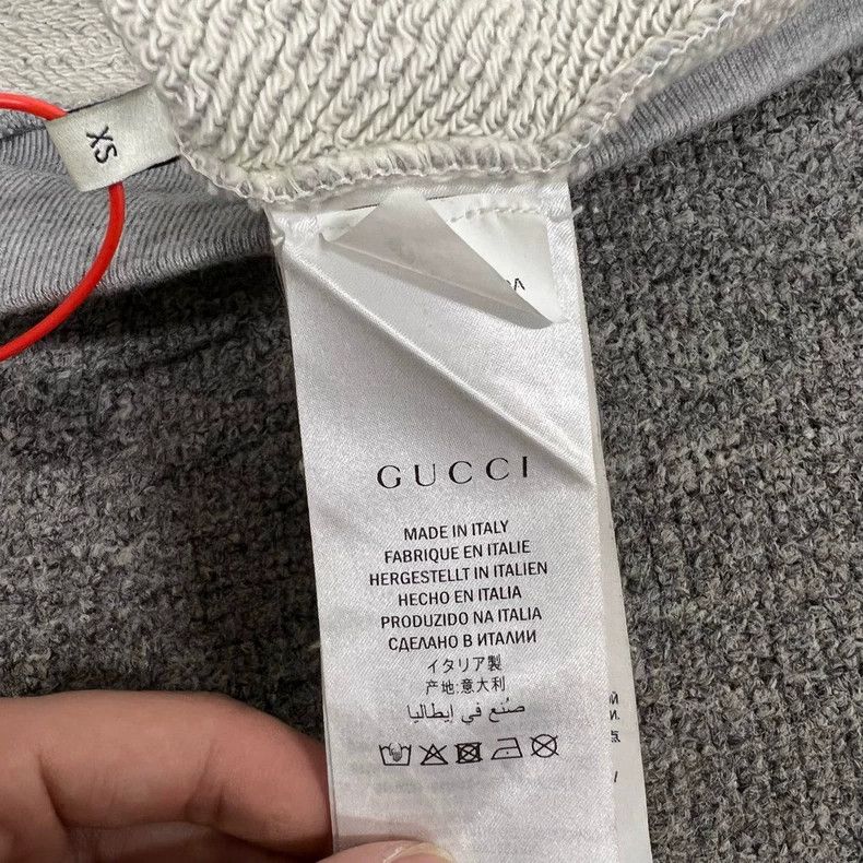 Gucci Gucci Sleeve string logo gray round-neck sweatshirt 2504-Ne Size US XS / EU 42 / 0 - 7 Thumbnail