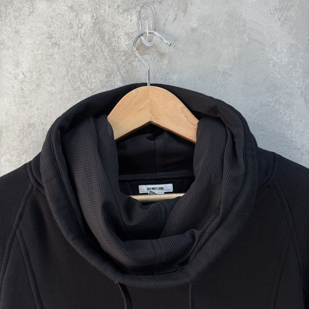 Helmut Lang Rare Helmut Lang Avant Garde Funnel Neck Zip Sleeve Hoodie Size US L / EU 52-54 / 3 - 12 Thumbnail