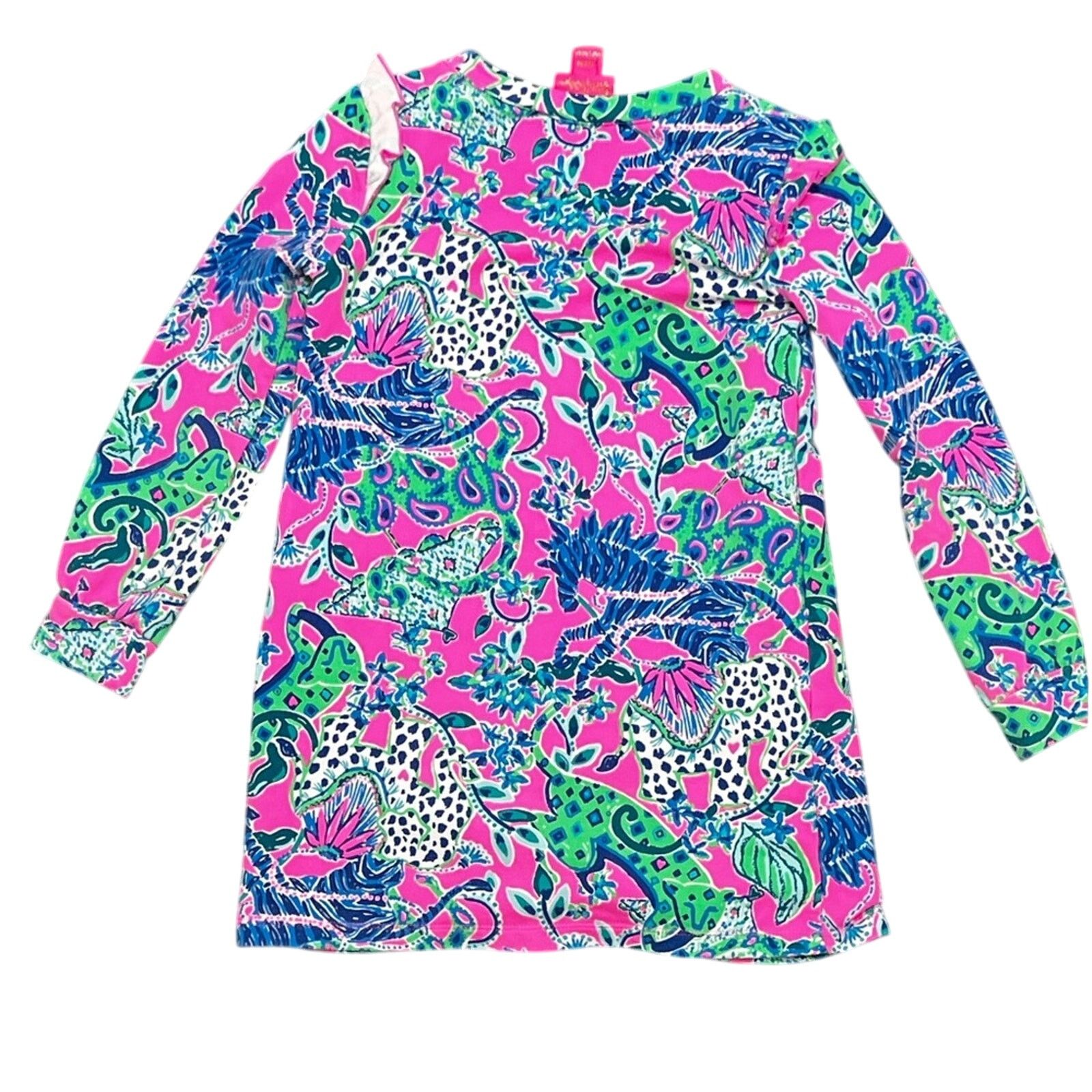 Lilly Pulitzer Lilly Pulitzer Women's Blouse Top Ruffle Neck Accent Small Size S / US 4 / IT 40 - 2 Thumbnail