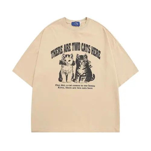 Other Vintage casual kitten print loose cotton T-shirt Size US M / EU 48-50 / 2 - 1 Thumbnail