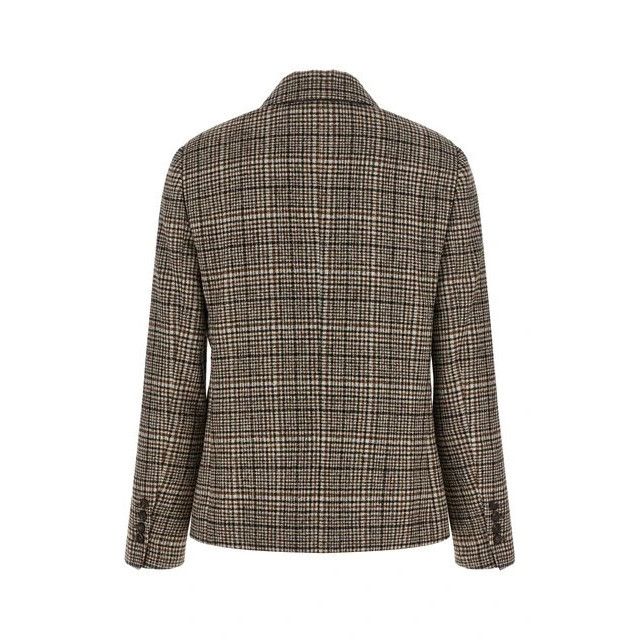 Brunello Cucinelli BRUNELLO CUCINELLI Beige Double-breasted Blazer Jacket New & Size S / US 4 / IT 40 - 2 Thumbnail