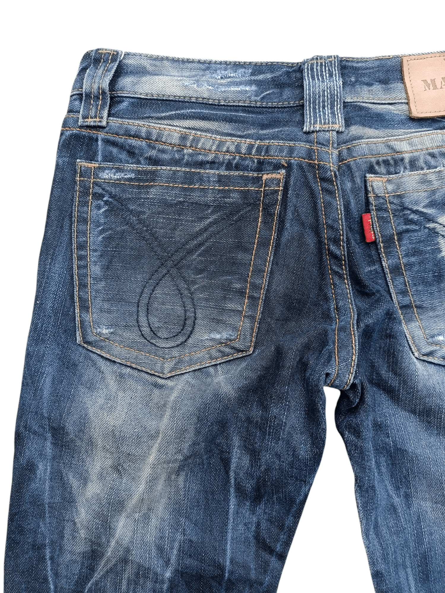 Hysteric Glamour SUPER FLARED🔥Maraxia Whiskers Faded Low Rise Boot Cut Jeans Size US 28 / EU 44 - 15 Thumbnail