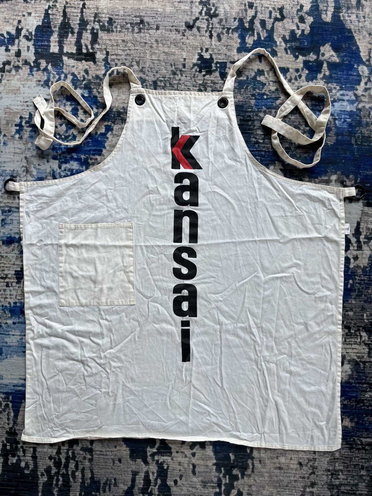 Kansai Yamamoto 🔥Vintage Kansai Yamamoto Big Spell Out Logo Apron 90s Size ONE SIZE - 1 Thumbnail