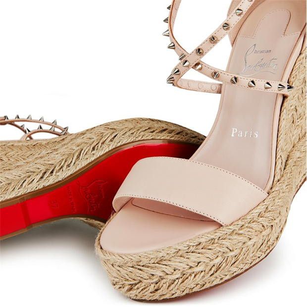 Christian Louboutin Chocazeppa Spikes 120mm Espadrille Wedges Size US 8 / IT 38 - 6 Thumbnail