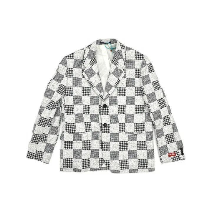 Kenzo KENZO Checkered Detail Long Sleeve Blazer -2507 Size US L / EU 52-54 / 3 - 2 Thumbnail