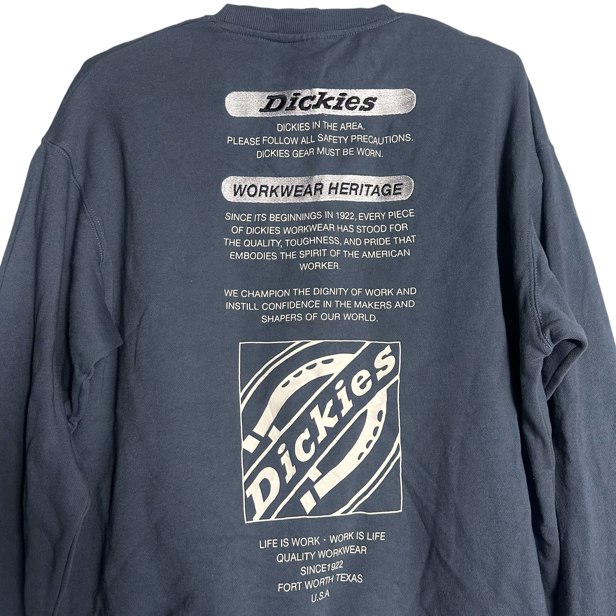 Dickies 🔥RARE🔥Vintage Dickies Spell Out Crewneck Sweatshirt Size US M / EU 48-50 / 2 - 2 Thumbnail