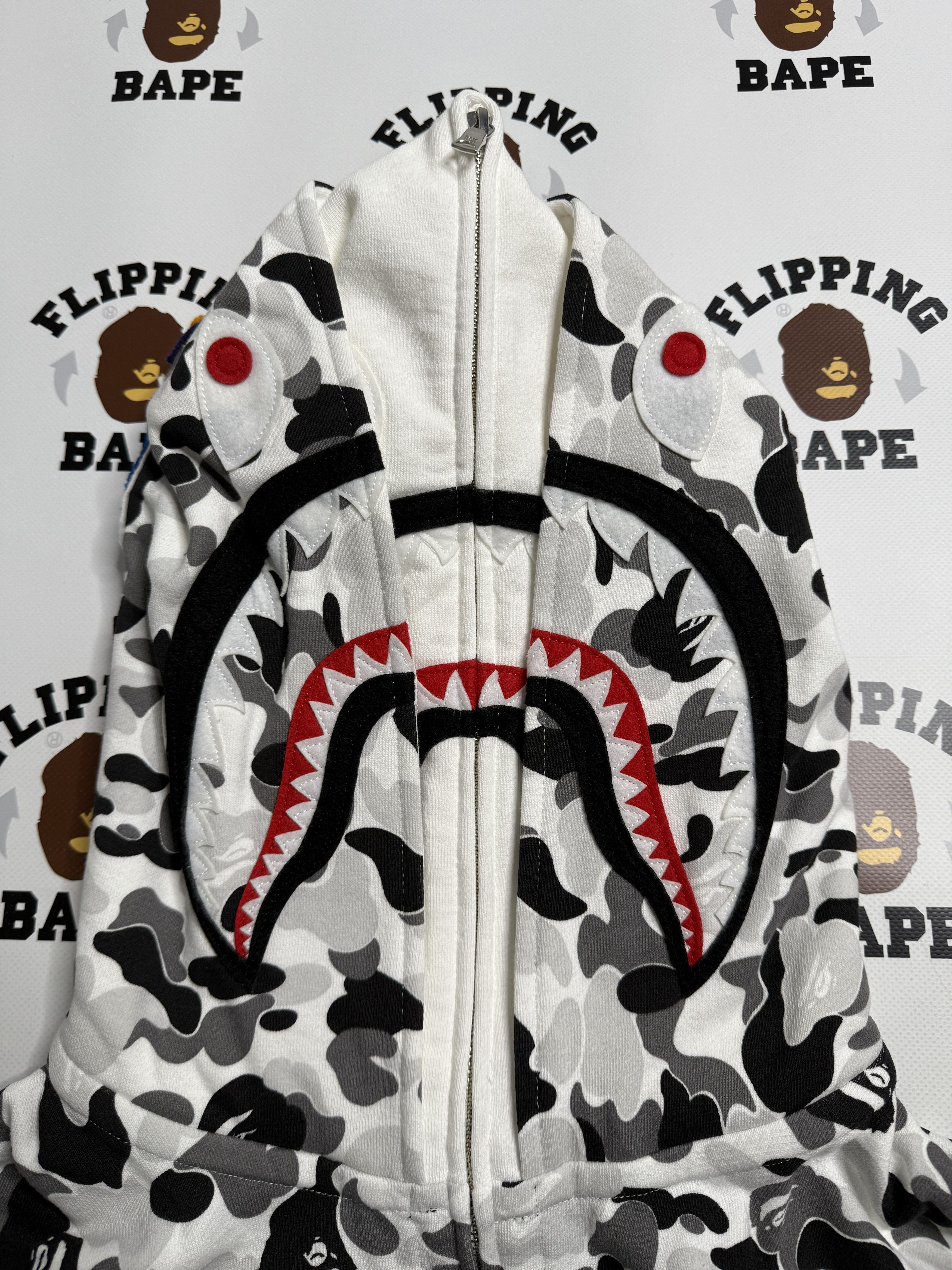 Bape BAPE ABC CAMO DOUBLE SHARK FULL ZIP HOODIE Size US XL / EU 56 / 4 - 2 Thumbnail