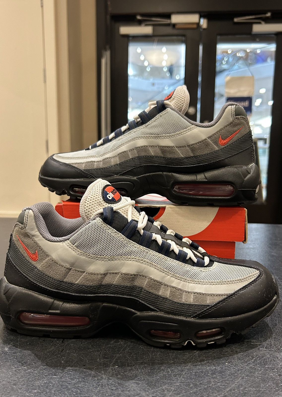 Nike Nike Air Max 95 ‘Track Red Smoke Grey’ Size US 10.5 / EU 43-44 - 1 Thumbnail