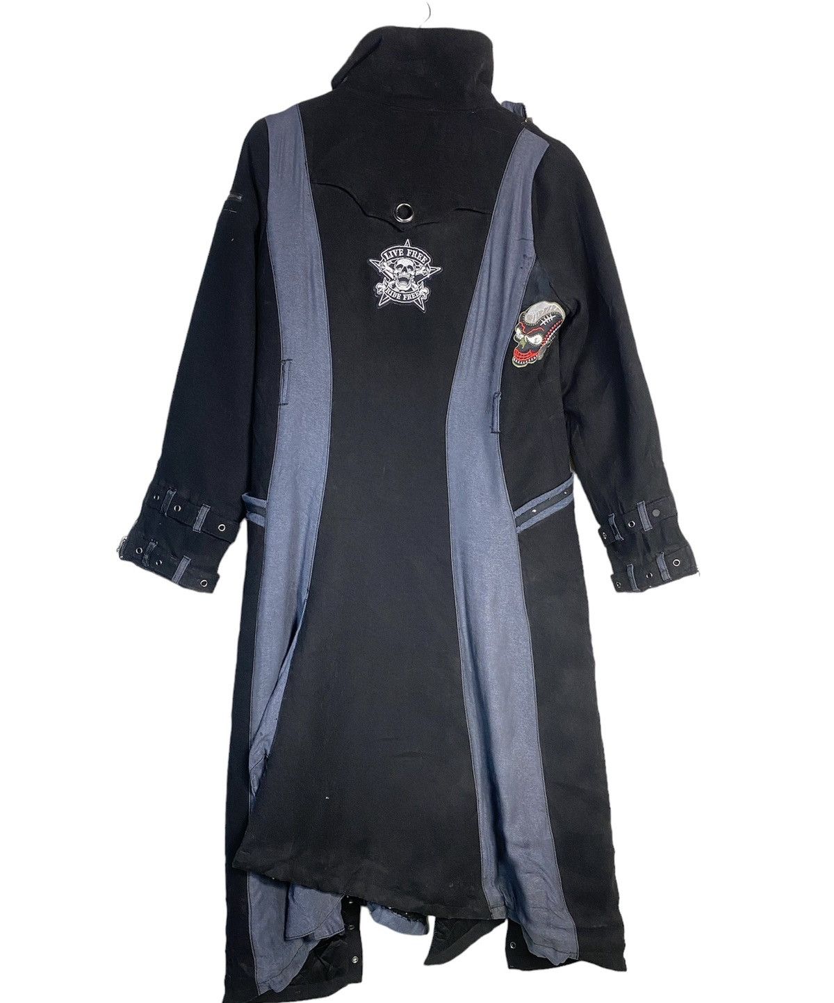 14th Addiction Vintage OZZ CROCE INSPIRED CHROME HEART LONG JACKET Size US S / EU 44-46 / 1 - 2 Thumbnail