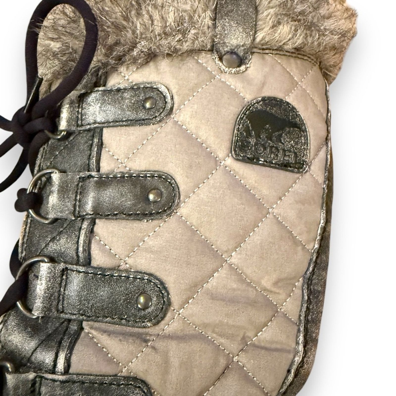 SOREL Sorel Tofino Tall Gray Waterproof Lace Up Snow Boots Sz 7.5 Size US 7.5 / IT 37.5 - 10 Thumbnail