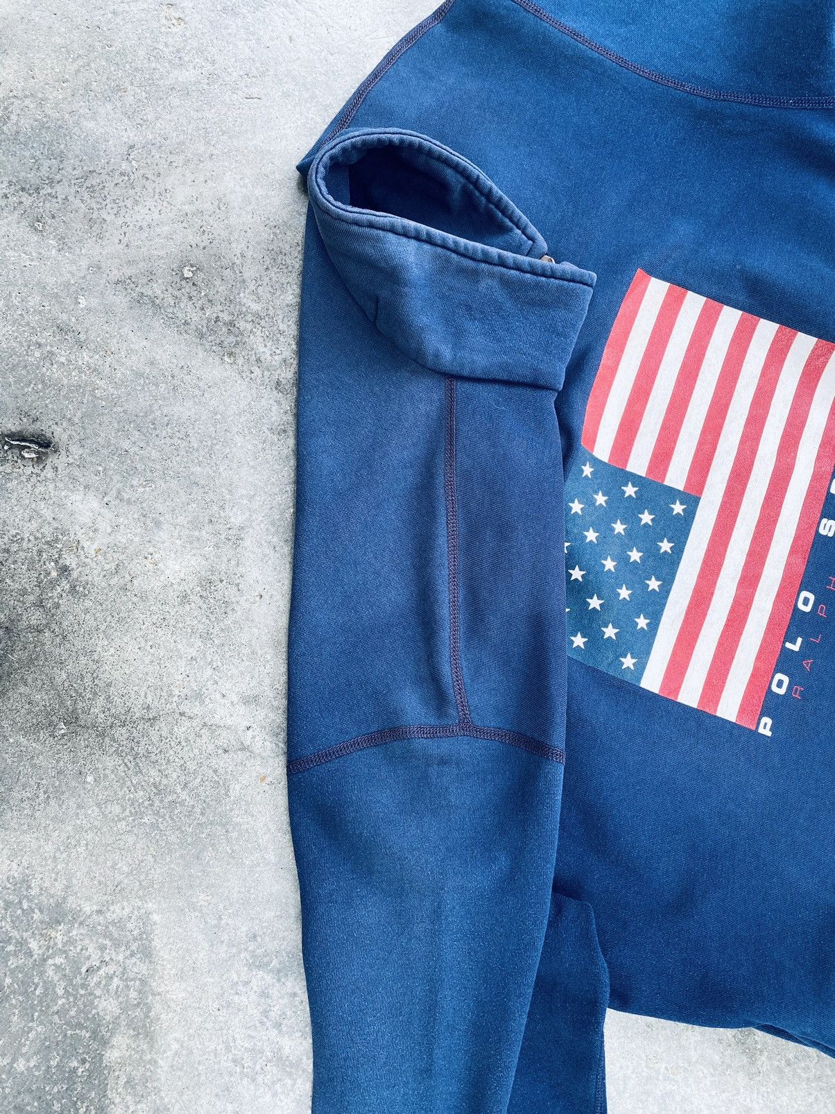 Polo Ralph Lauren Vintage 90s Polo Sport Ralph Lauren Usa Flag Sweetshirt Size US M / EU 48-50 / 2 - 18 Thumbnail