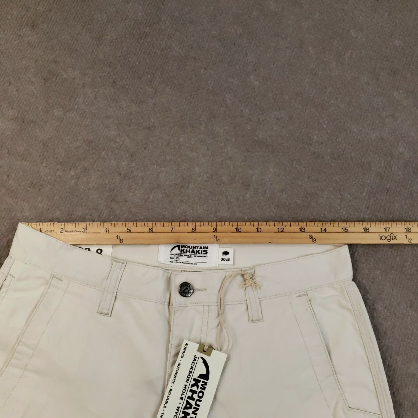 Mountain Khakis VINTAGE Mountain Khakis Shorts Mens Size 30 Oatmeal Stretch Poplin Slim Fit 8" Inseam Size US 30 / EU 46 - 6 Thumbnail