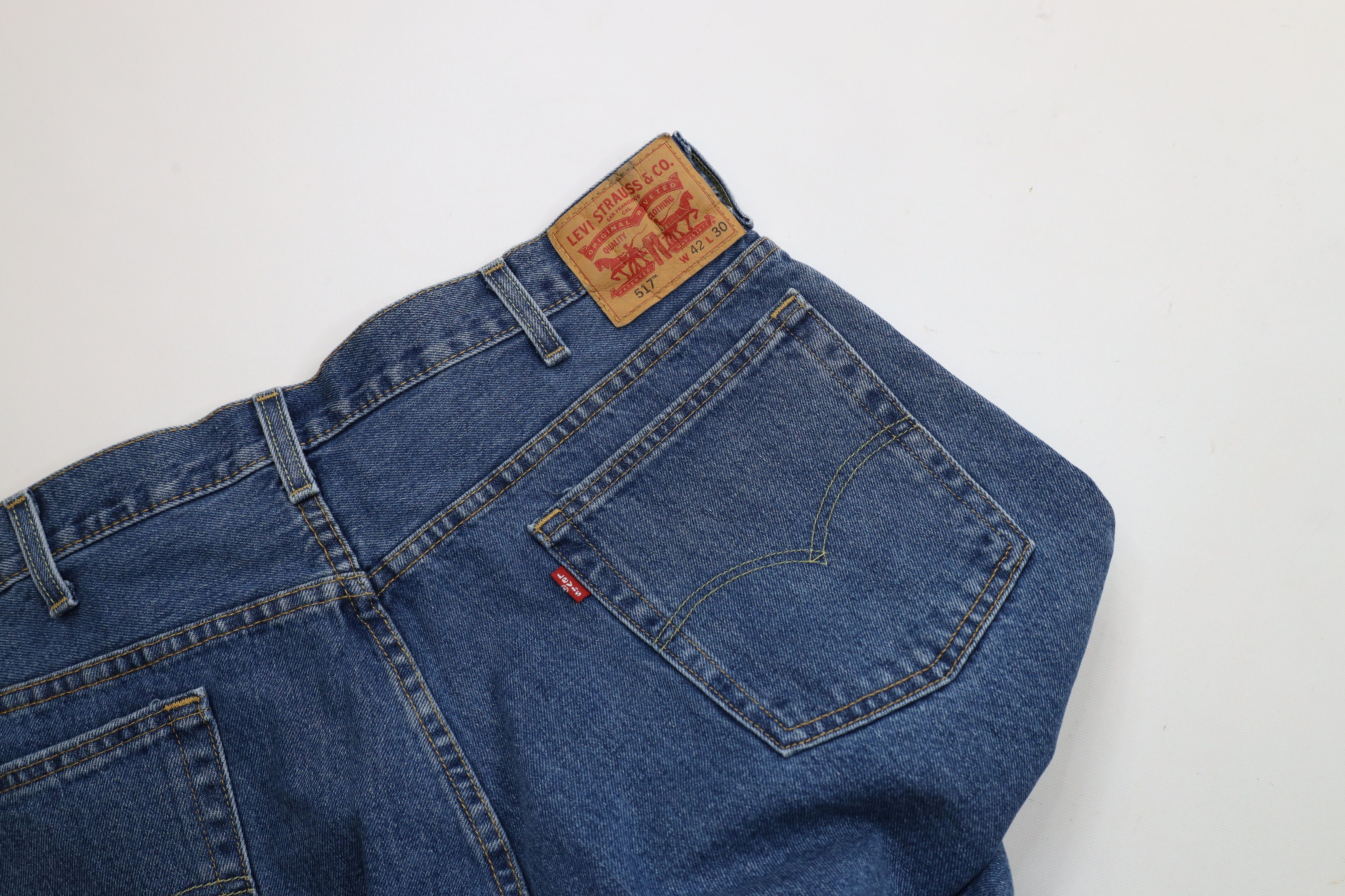 Levi's × Vintage Vintage Y2K Levis 517 Bootcut Flared Denim Jeans Blue Size US 42 / EU 58 - 8 Thumbnail