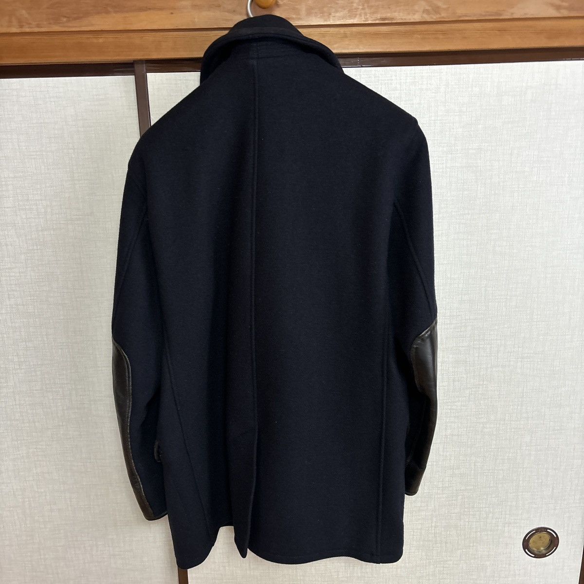 RRL Ralph Lauren RRL x Schott Limited Edition Navy Wool Peacoat | Large Size US L / EU 52-54 / 3 - 2 Thumbnail
