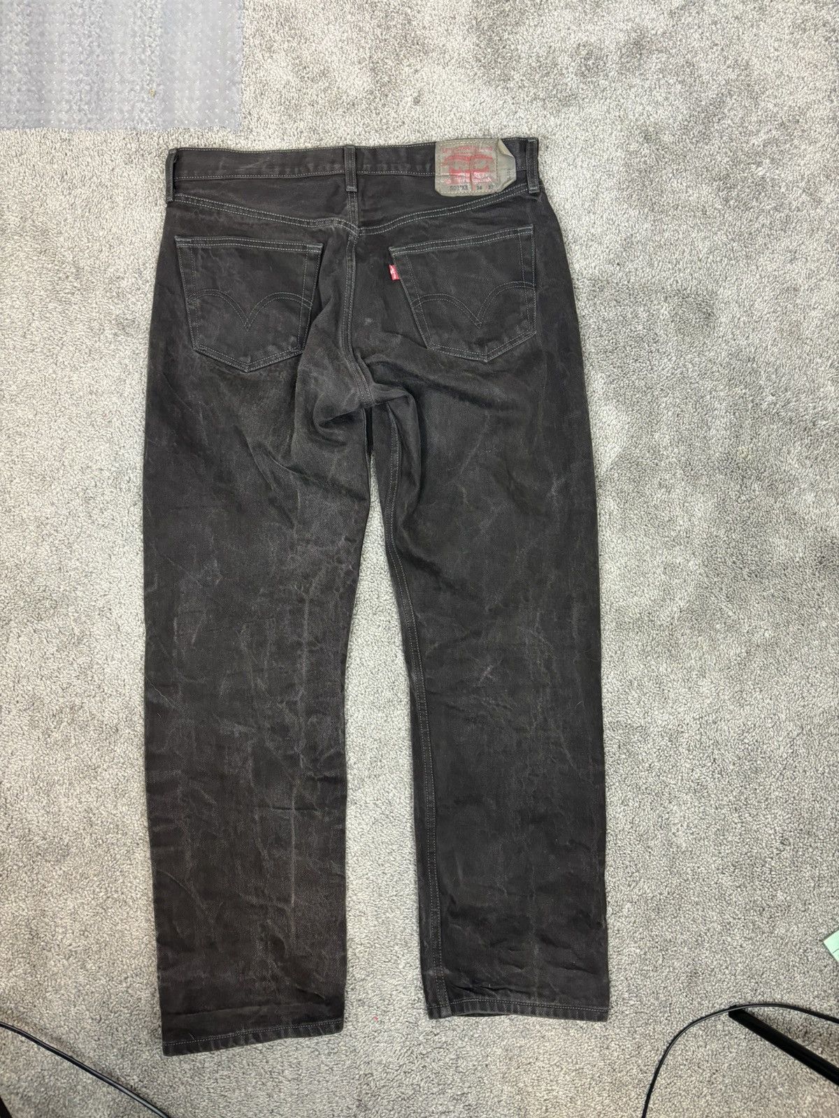 Levi's Vintage black levis denim red tab jeans Size US 36 / EU 52 - 4 Thumbnail