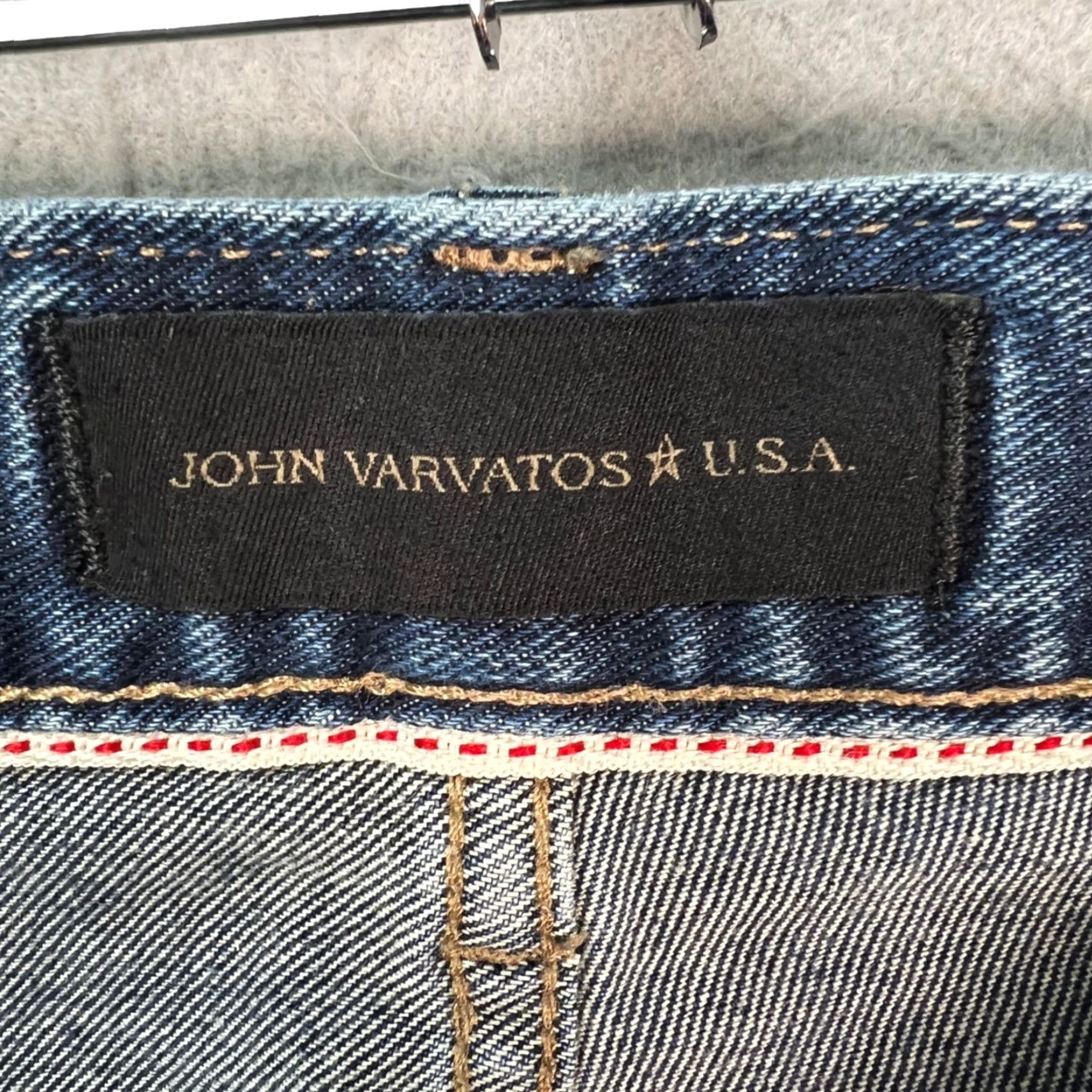 John Varvatos John Varvatos Jeans Skinny Distressed 33 Mens Blue Denim 5-Pocket Unwashed Vintage No N/A Size US 33 - 3 Thumbnail