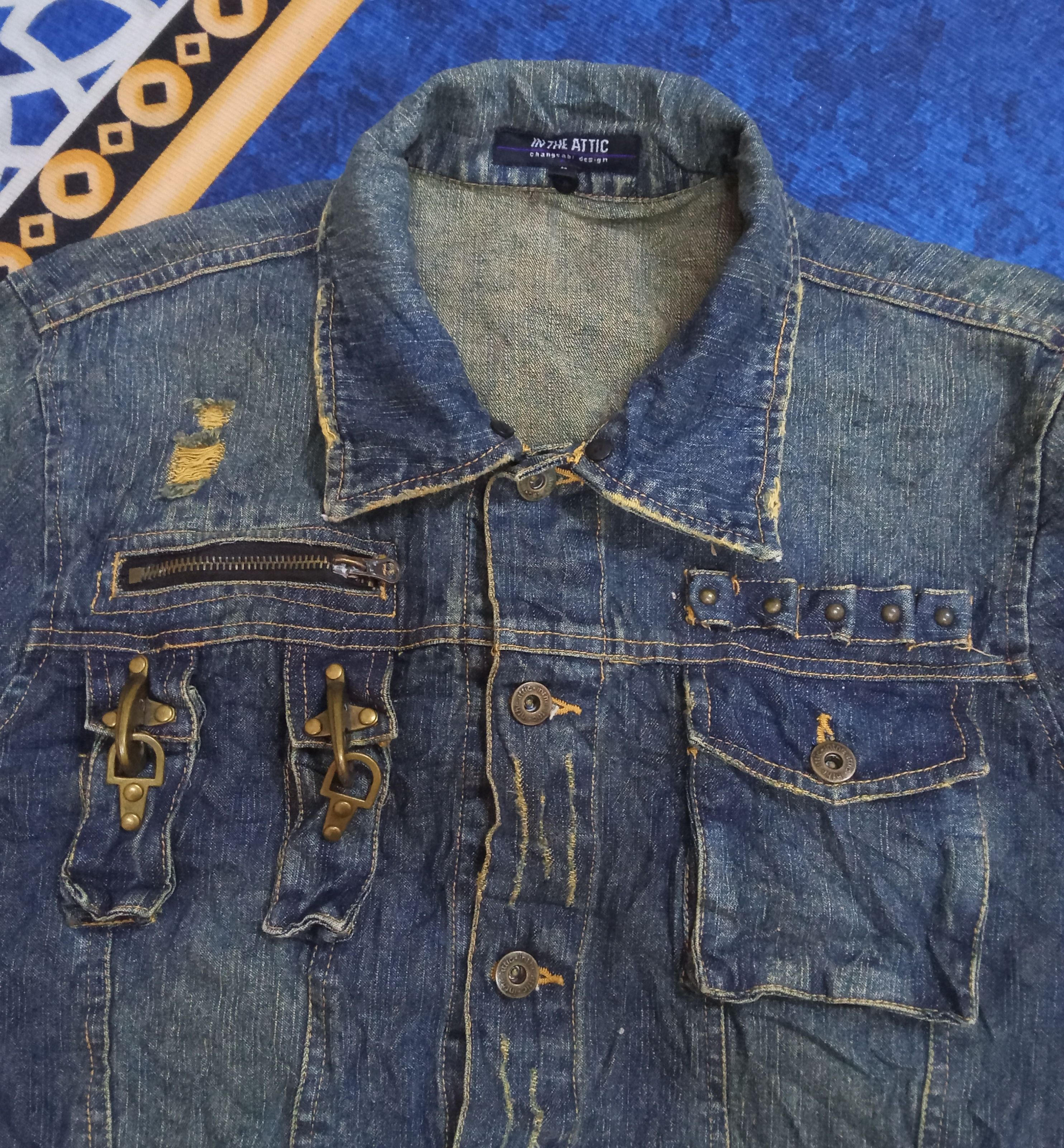 In The Attic In The Attic Distressed Torn & Rusty Design Denim Jacket Size US L / EU 52-54 / 3 - 6 Thumbnail