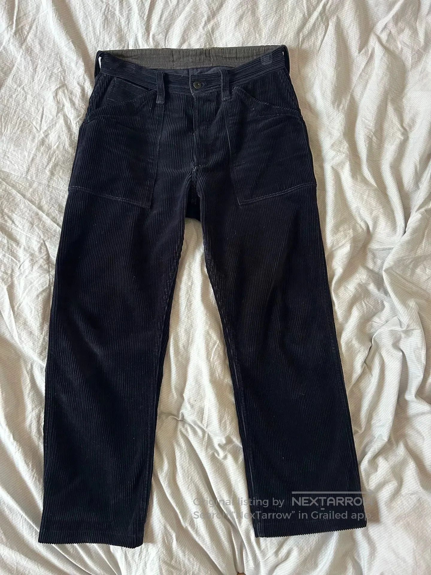 Freewheelers Blue Corduroy Mining Work Pants. Size US 38 / EU 54 - 1 Thumbnail
