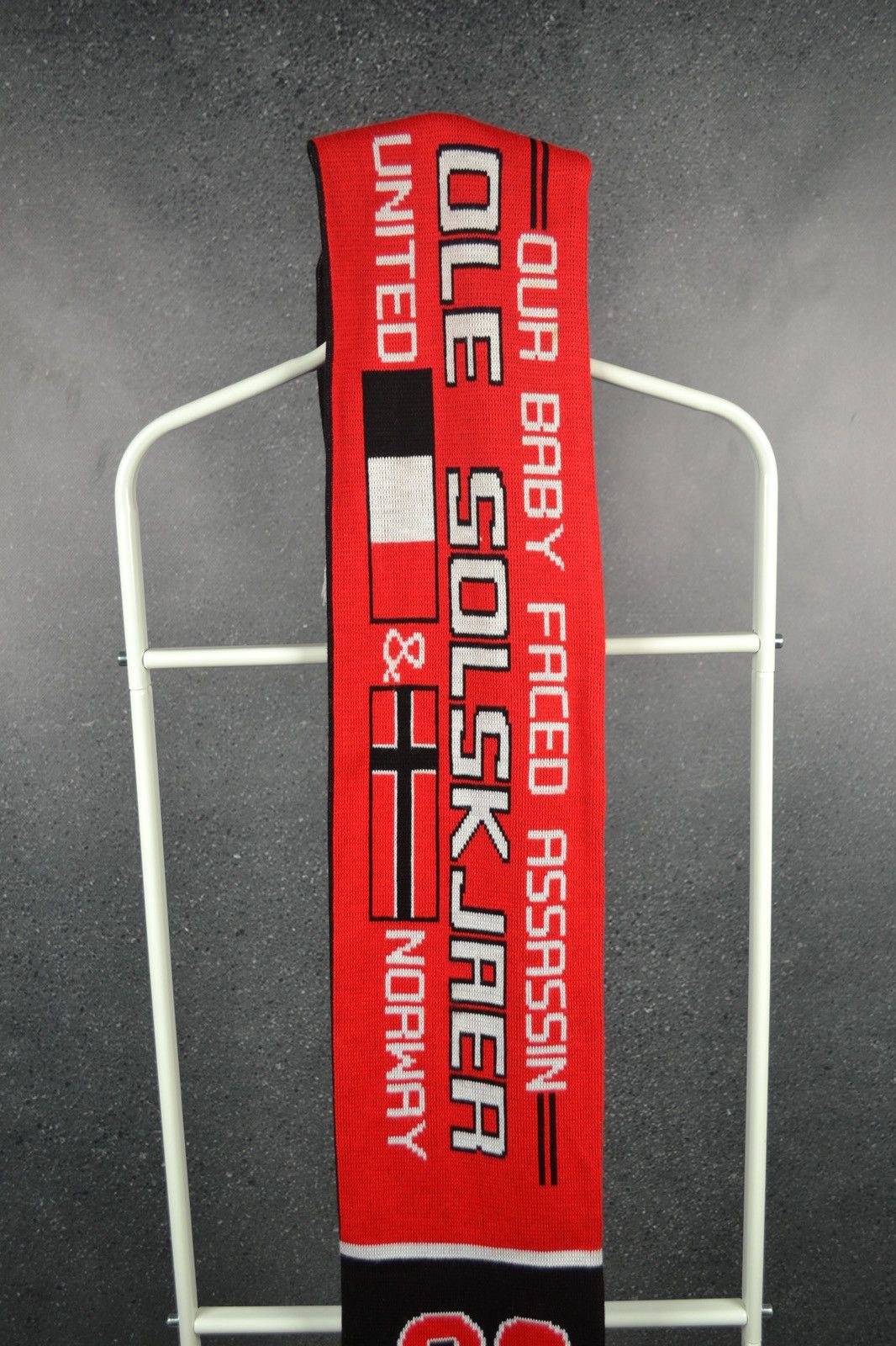 Vintage Manchester United Football Scarf Solskjaer Norway Vintage Size ONE SIZE - 4 Thumbnail