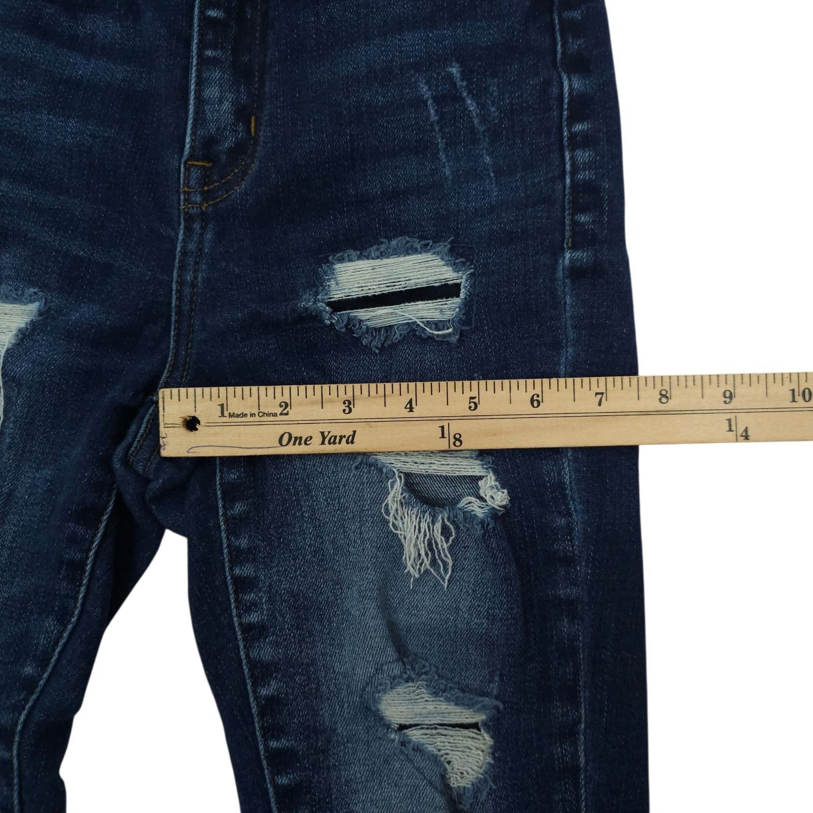 Kancan USA KanCan Distressed Jeans Size 23 Ultra High Rise Ankle Skinny Size 23" - 6 Thumbnail