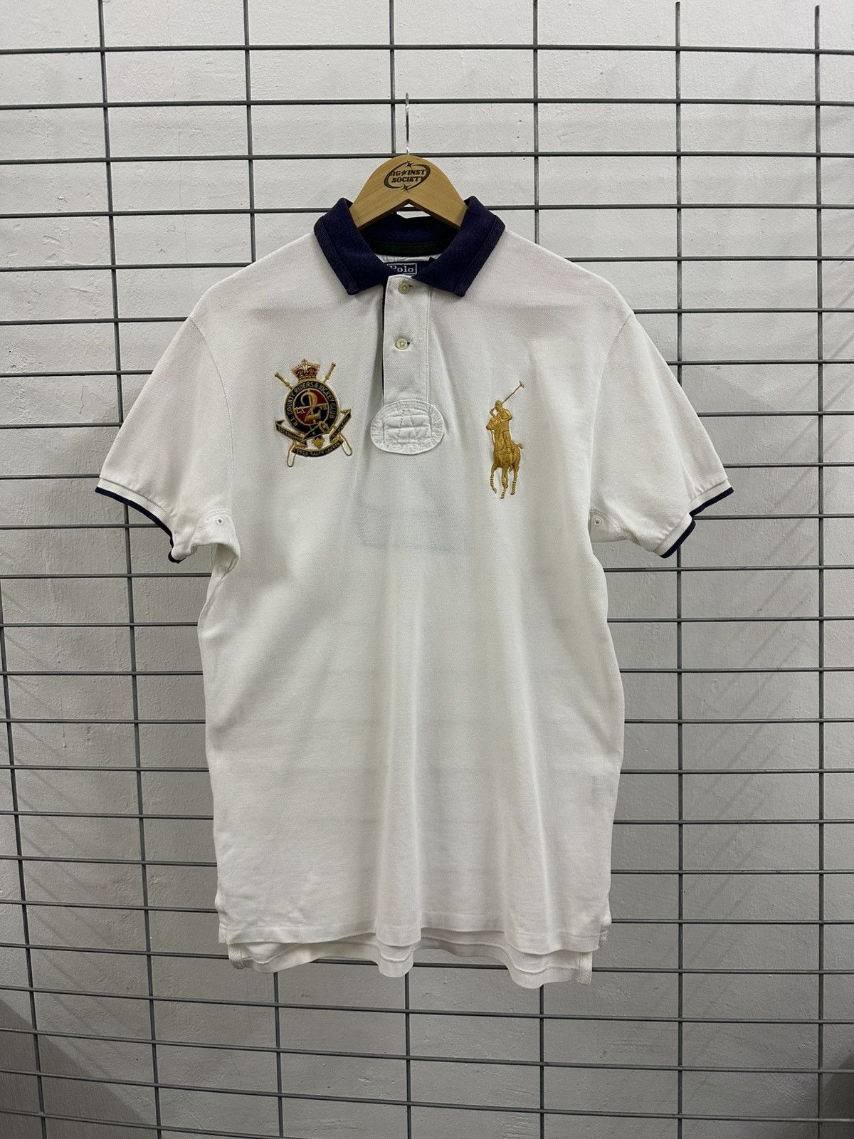 Polo Ralph Lauren Rare Vintage Polo Ralph Lauren Big Logo Number 2 Polo Shirt Size US M / EU 48-50 / 2 - 1 Thumbnail