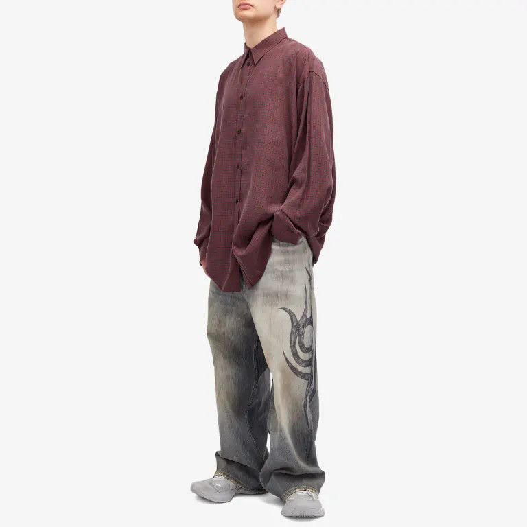 Balenciaga o1w1db11225 Fluid Shirt in Multicolor Size US M / EU 48-50 / 2 - 4 Thumbnail