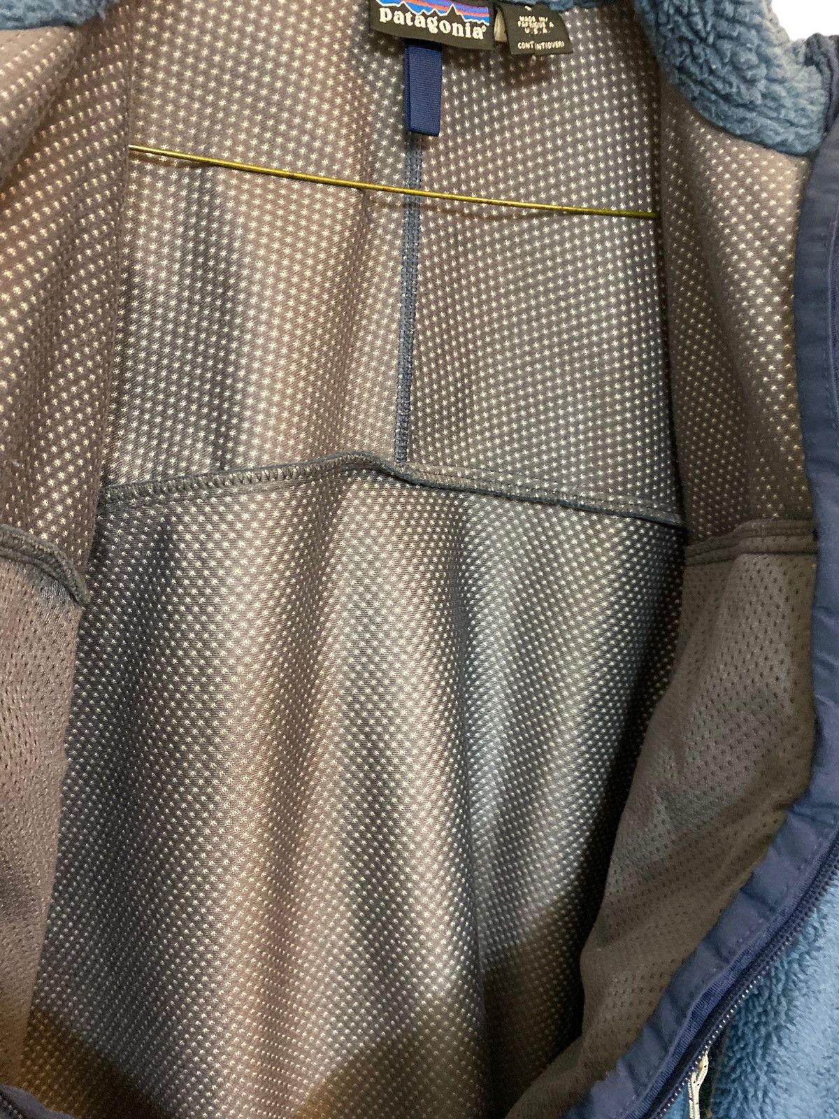 Patagonia × Vintage Vintage Patagonia Deep Pile Retro X Blue Fleece Jacket Size US S / EU 44-46 / 1 - 6 Thumbnail