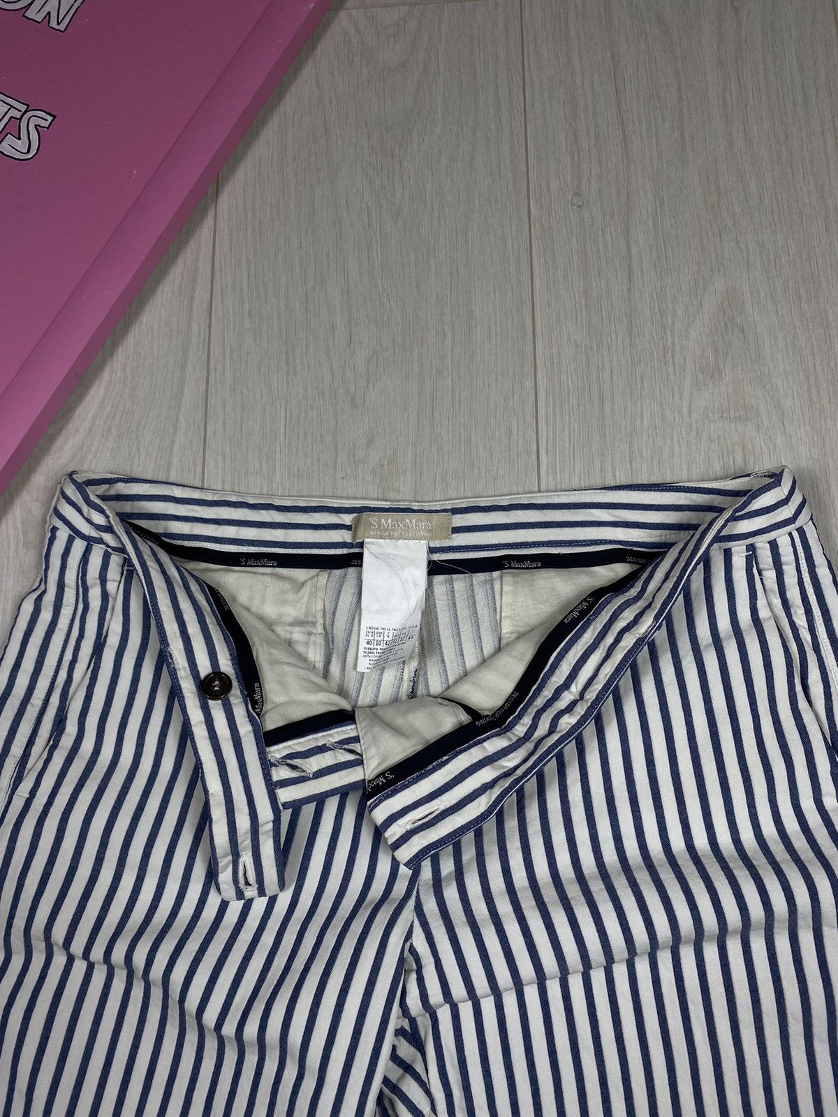 Max Mara ‘S Max Mara Striped Pants Size 28" / US 6 / IT 42 - 8 Thumbnail