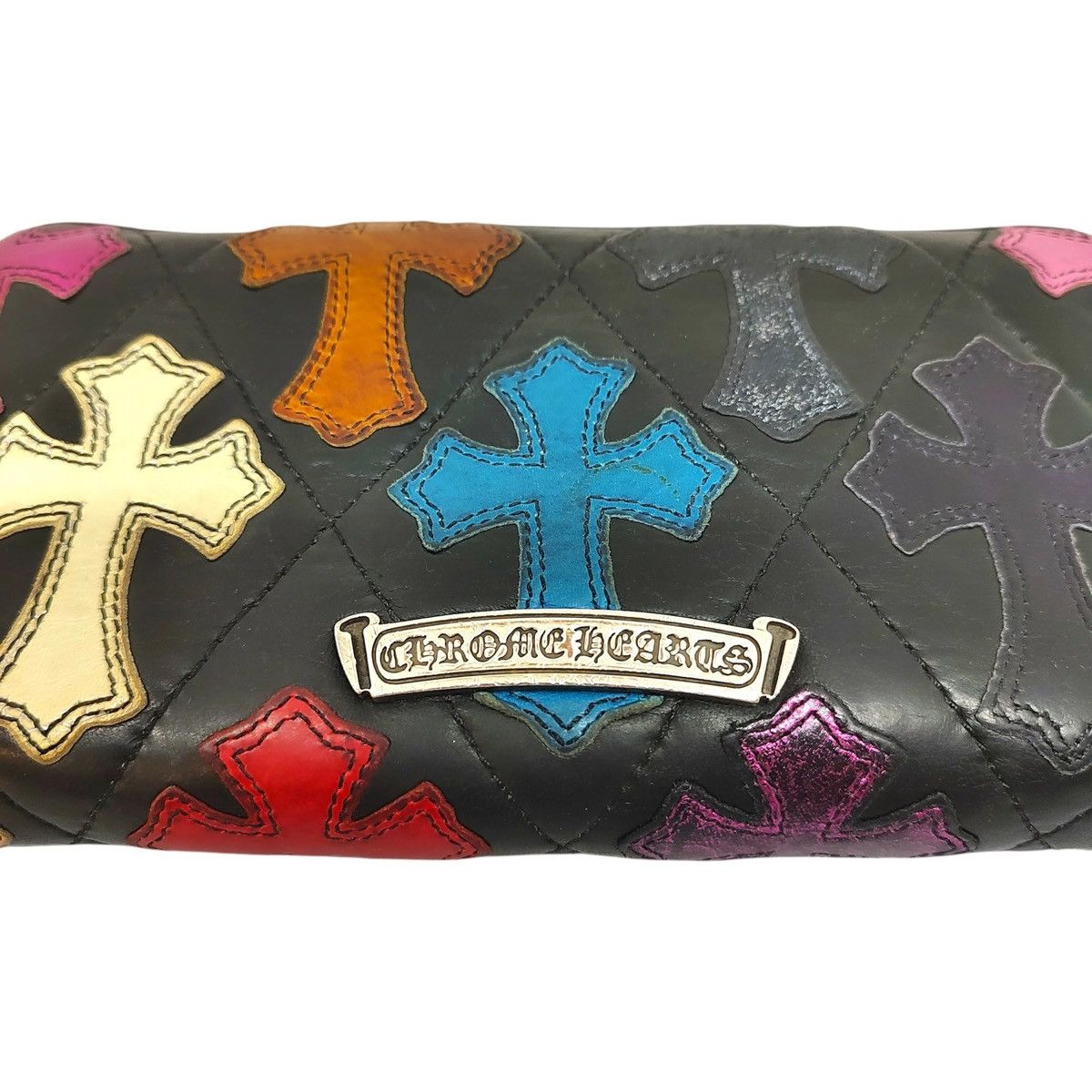 Chrome Hearts Chrome Hearts Multi cross leather patch cemetery wallet Size ONE SIZE - 5 Thumbnail