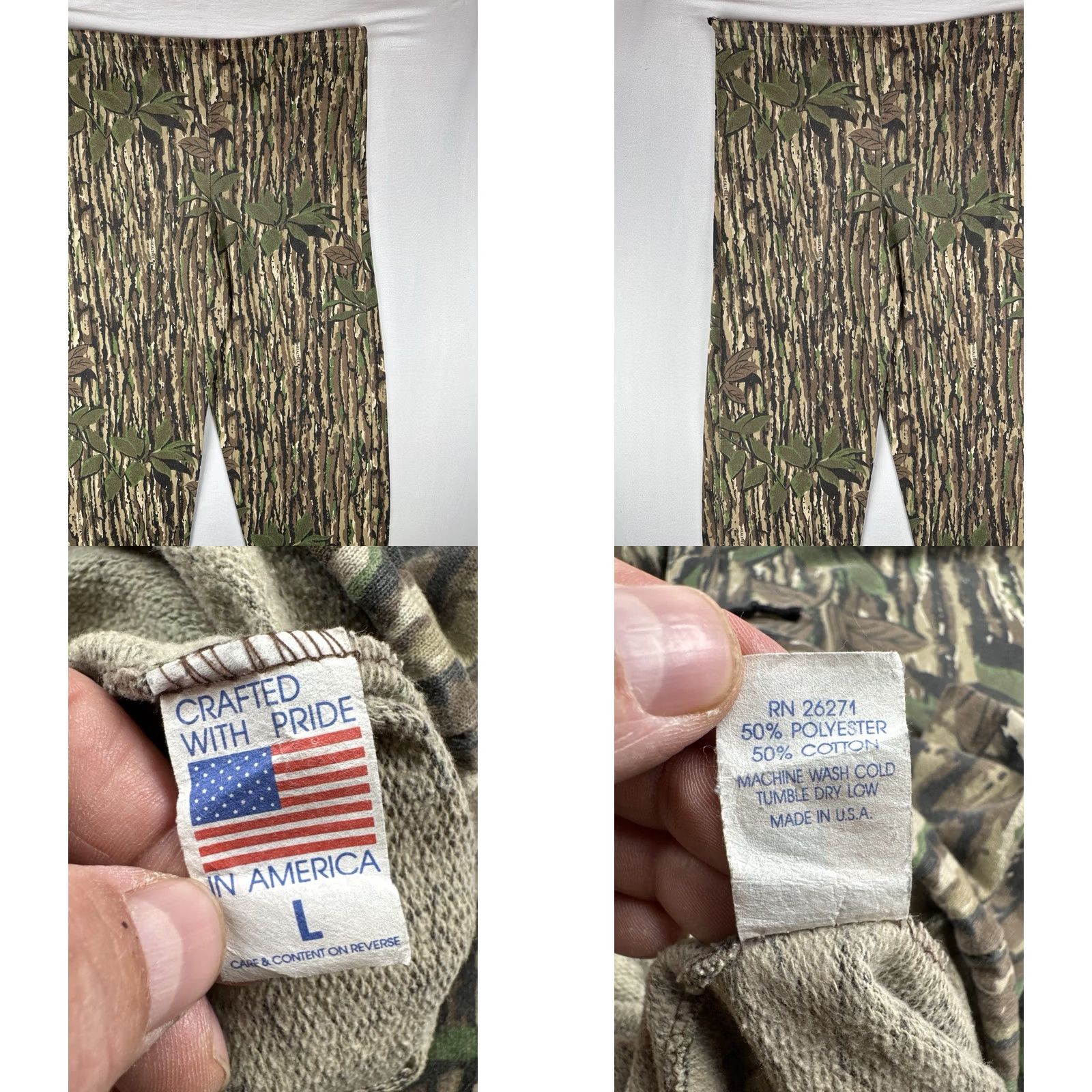Vintage VINTAGE Realtree Camo Sweatpants USA Made Hunting Joggers L Mens Size US 33 - 9 Thumbnail
