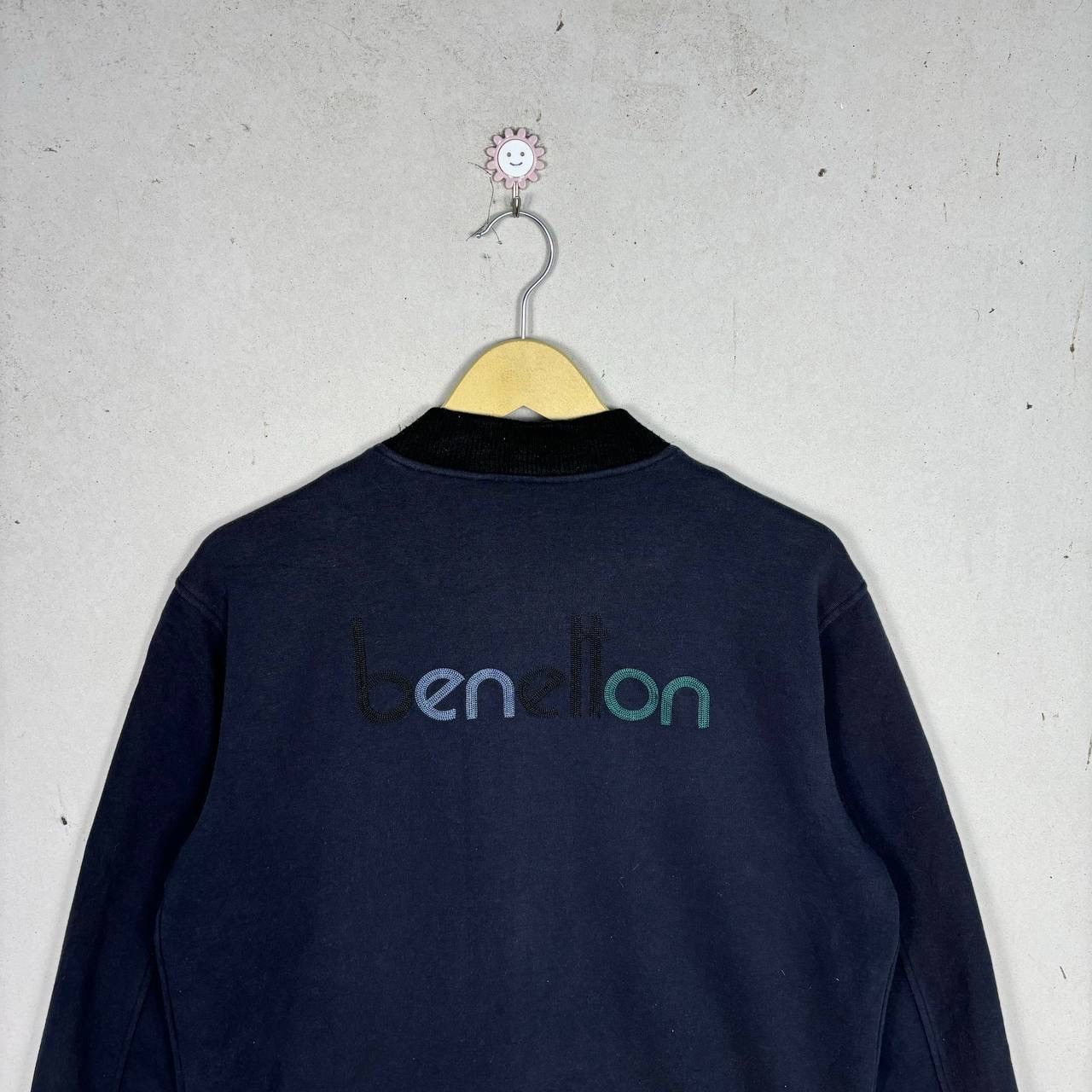 Benetton Vintage Stile Benetton 90s Embroidered Bomber Jacket L Size US L / EU 52-54 / 3 - 3 Thumbnail
