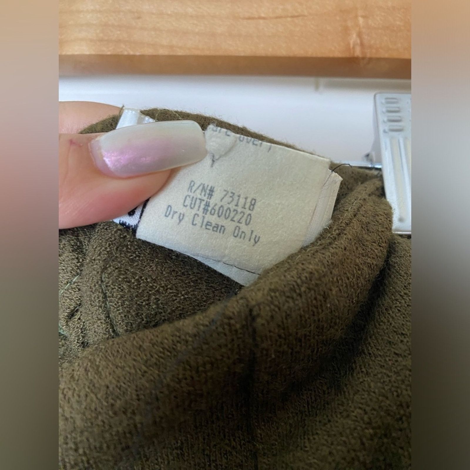 Vintage David Dart for One Force Wool MIDI Faux Wrap Brown Skirt 4 Size 27" / US 4 / IT 40 - 4 Thumbnail