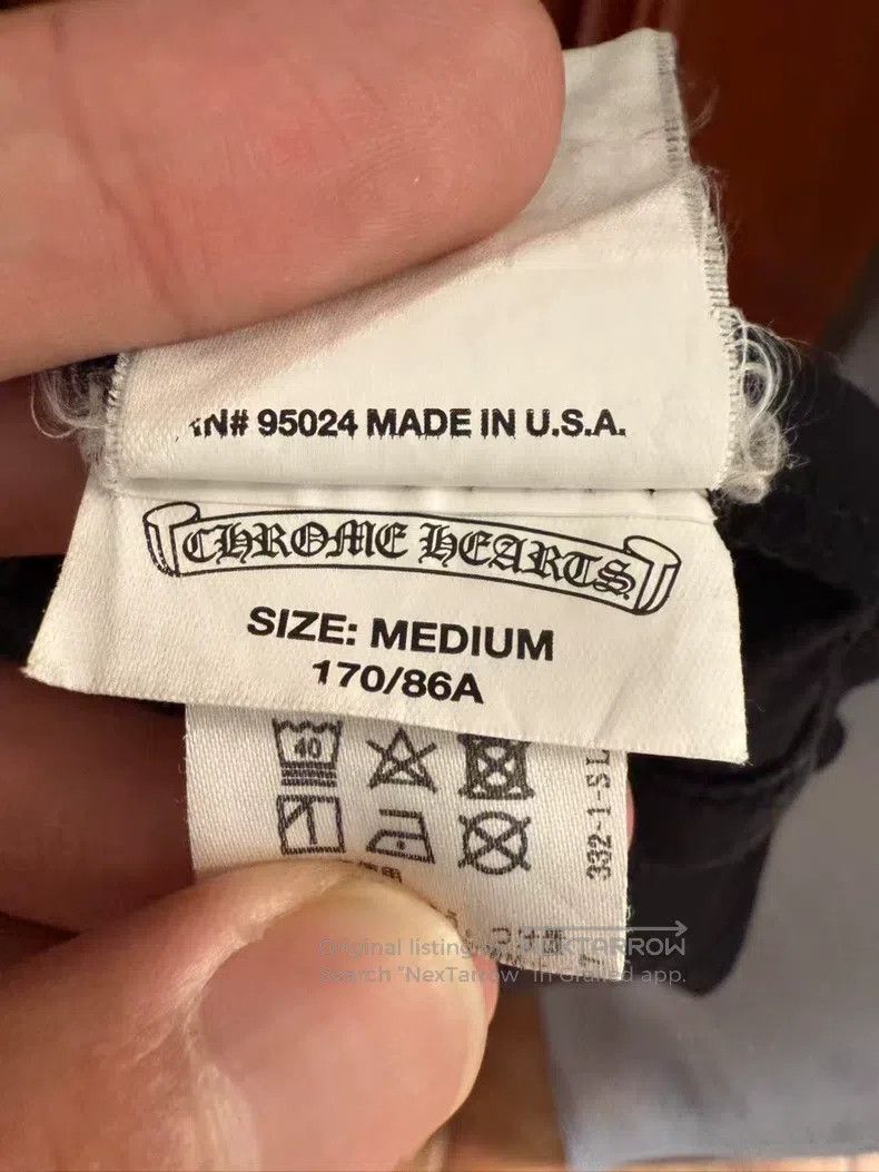 Chrome Hearts CHROME HEARTS Size M Black scroll red USA limited short sle Size US M / EU 48-50 / 2 - 5 Thumbnail