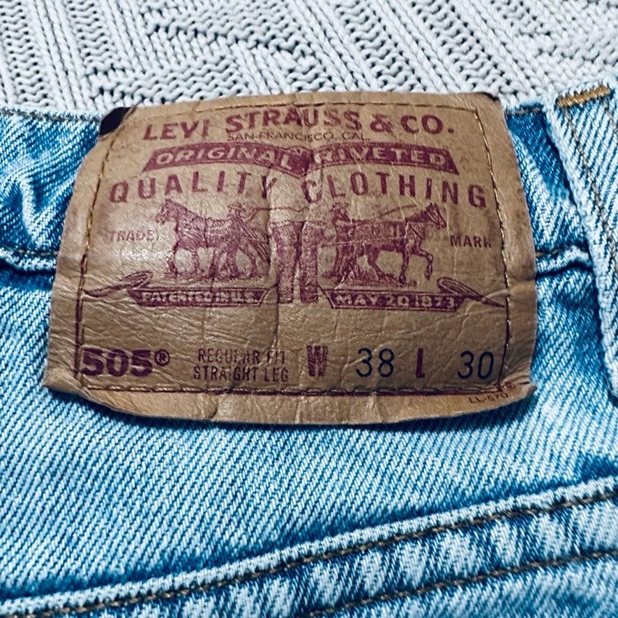 Levi's Levi's 505 light wash straight leg jeans Size US 38 / EU 54 - 4 Thumbnail