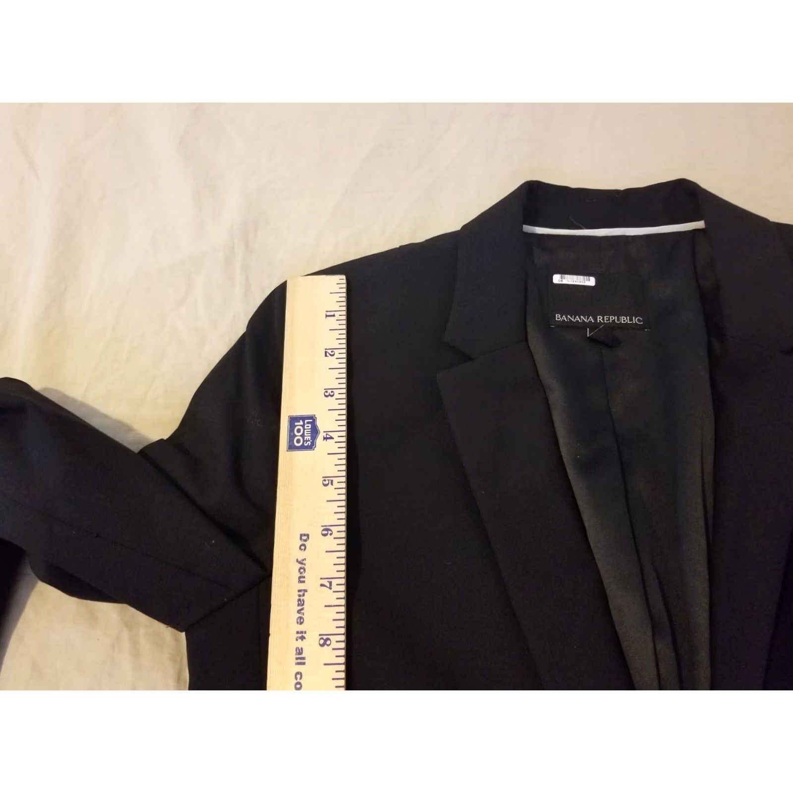 Banana Republic Womens Banana Republic Blazer Jacket Wool Black 8 Size M / US 6-8 / IT 42-44 - 5 Thumbnail
