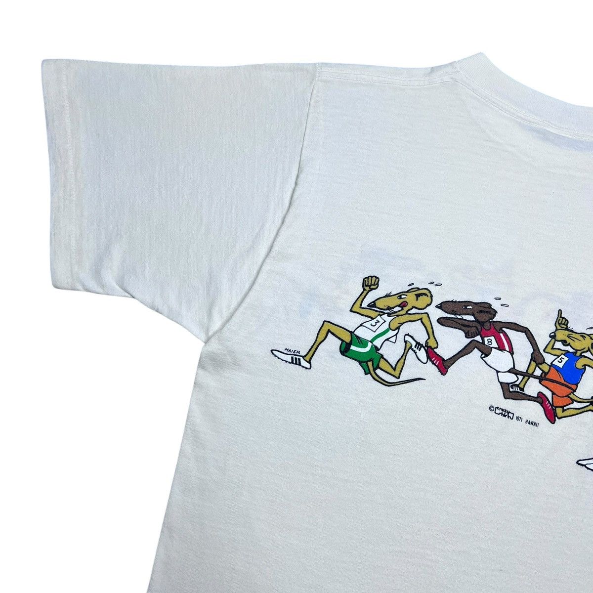 Other Vtg 1971 Rat Race Smoking Weed Crazy Shirts Hawaii T-Shirt Size US L / EU 52-54 / 3 - 15 Thumbnail