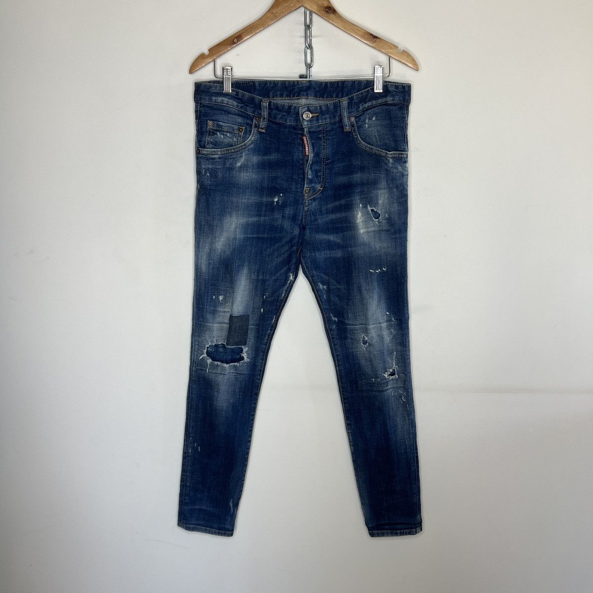 Dsquared2 Dsquared Jeans Slim Fit Blue Denim Italy Vintage Faded Y2K Size US 32 / EU 48 - 1 Thumbnail
