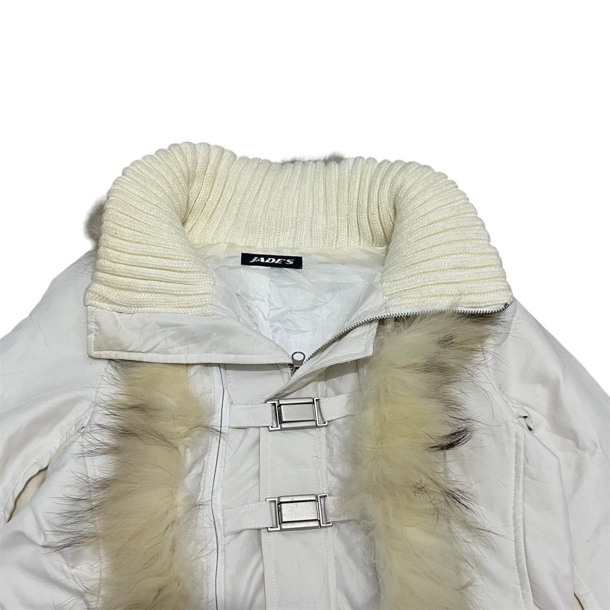 14th Addiction Jade's - 2000s Grunge White Faux Fur Coat Jacket Lgb Ifsix Size US S / EU 44-46 / 1 - 2 Thumbnail