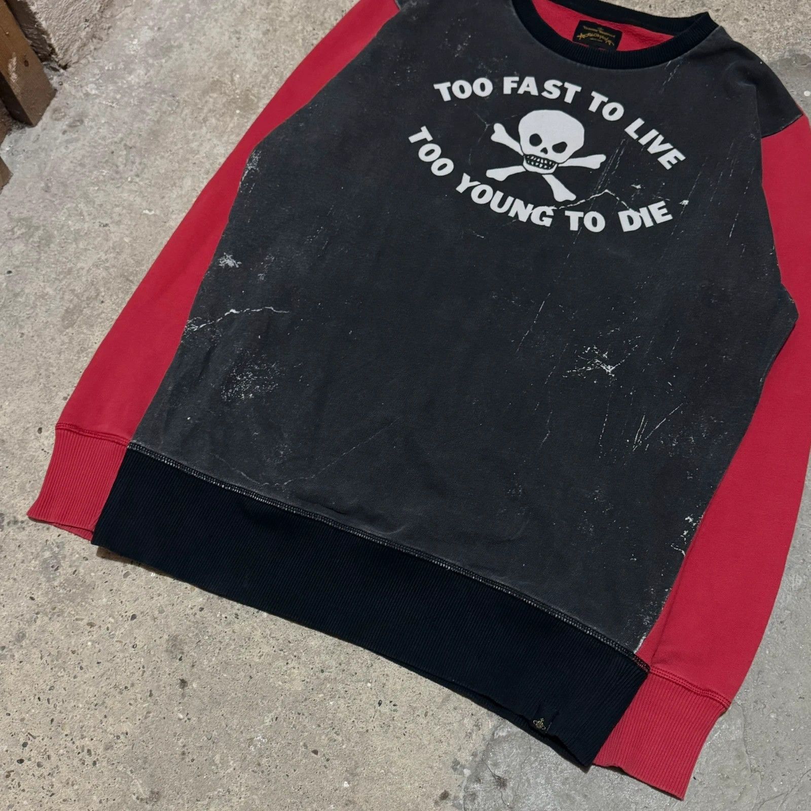 Vivienne Westwood Vintage Vivienne Vestwood “too fast to live ” sweatshirt Size US L / EU 52-54 / 3 - 3 Thumbnail